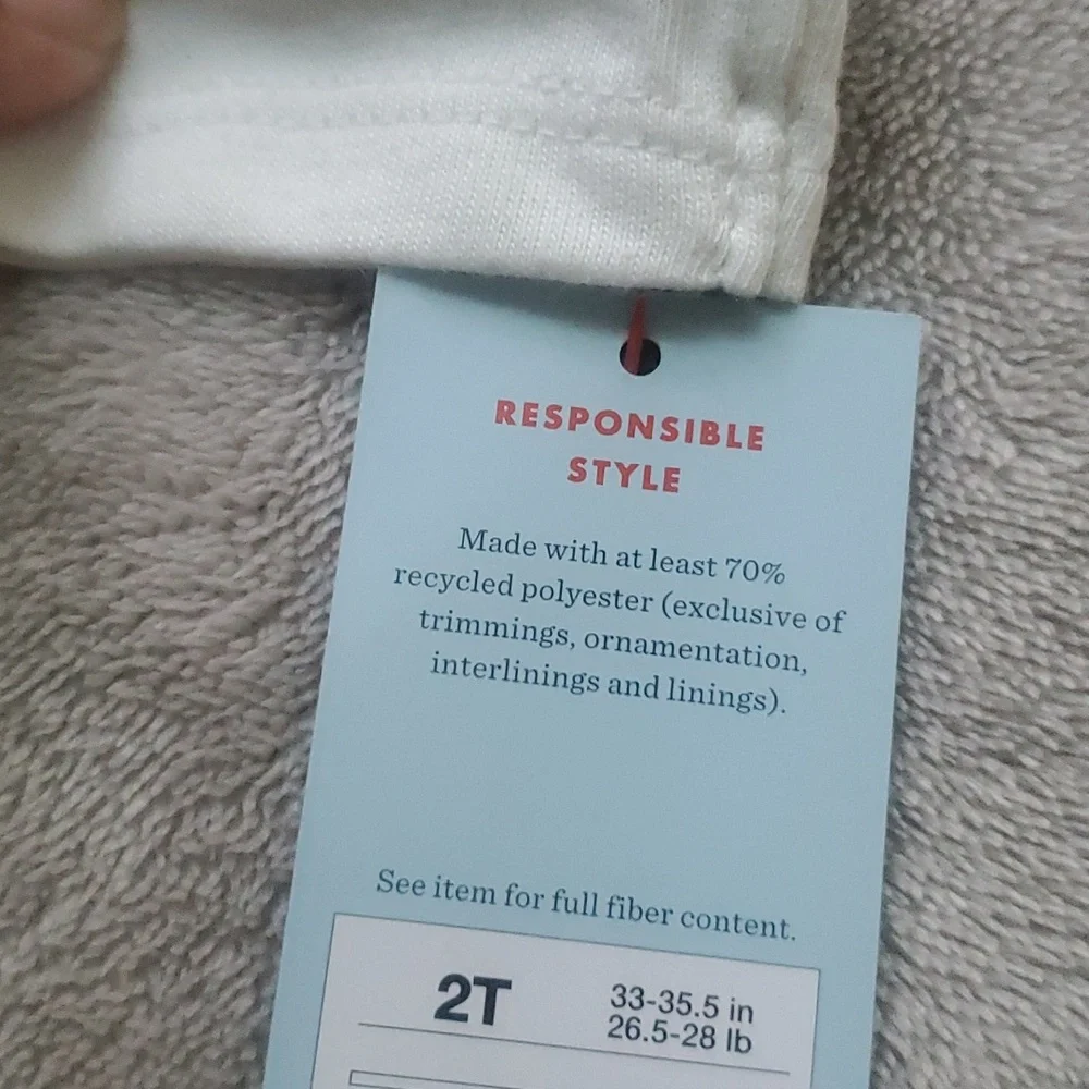 NWT Cat and Jack Festive Deer Antler Joy Dress - Picture 10 of 10